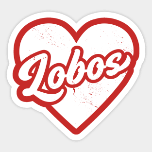 Vintage Lobos School Spirit // High School Football Mascot // Go Lobos Sticker